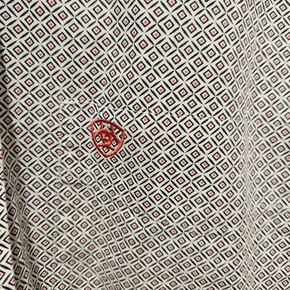 Ariat Men's Geometric Pattern Button-Down Shirt - image 2